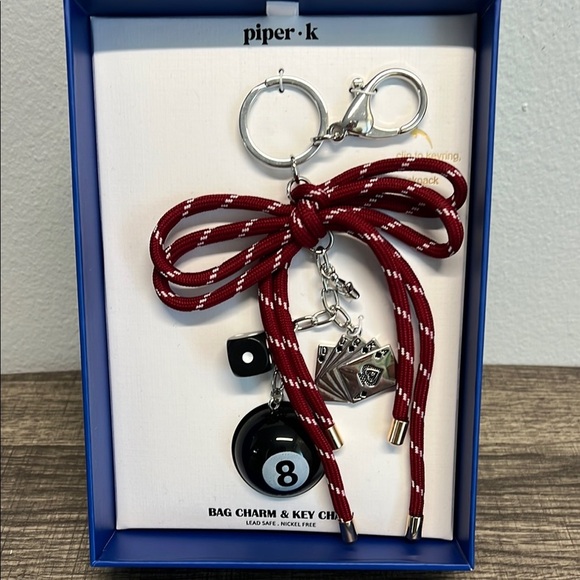 Piper K “Feeling Lucky” Bag Charm 🎲🎱🃏 - Picture 1 of 6